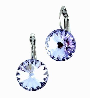 Bild von Ohrhänger Swarovski® Kristalle 14mm violett