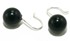 Bild von Perlen Ohrringe Schwarz 10 mm Edelstahl, Bild 1
