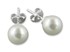 Bild von Ohrringe Perlen 8 mm 925 Silber, Bild 2