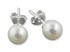Bild von Ohrringe Perlen echt 7,5 mm creme 925 Silber, Bild 1