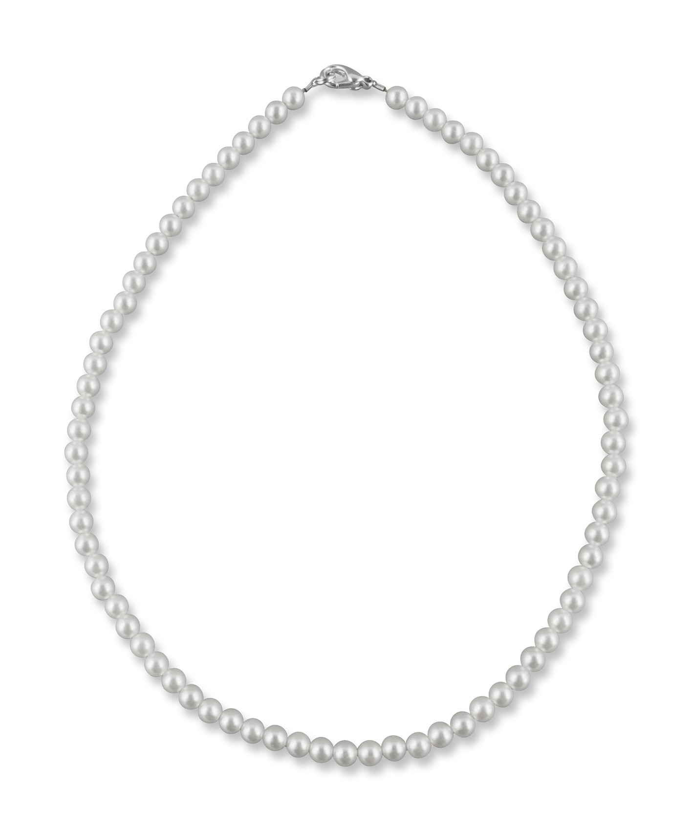 Bild von Perlen Choker 38 cm Perle 5 mm 925 Silber