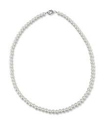 Bild von Perlenkette Choker 40 cm Perle 5 mm 925 Silber