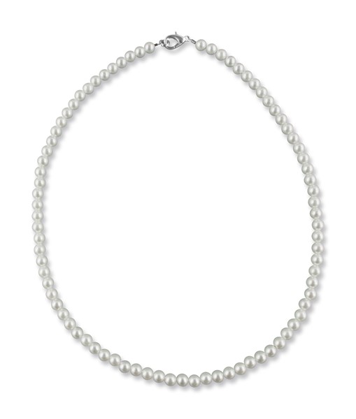 Bild von Perlenkette Choker 40 cm Perle 5 mm 925 Silber