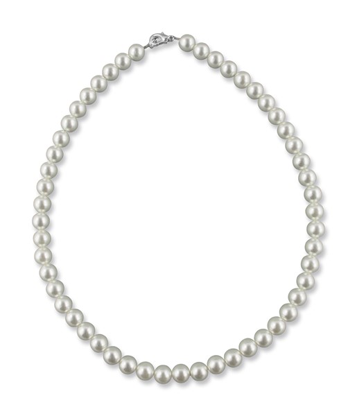 Bild von Perlenkette 42 cm Perlen 8 mm 925 Silber