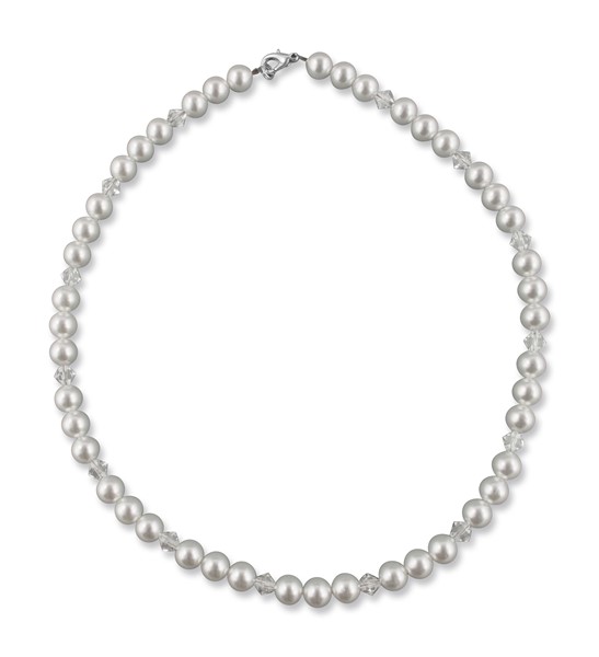 Bild von Swarovski Perlenkette Sabine Perlen 8 mm 925 Silber