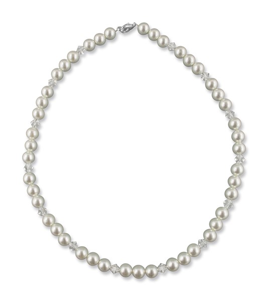 Bild von Swarovski Perlenkette Sabine Perlen 8 mm 925 Silber