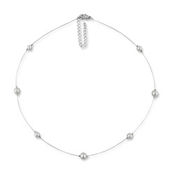 Bild von Dünne Perlenkette Patricia 925 Silber