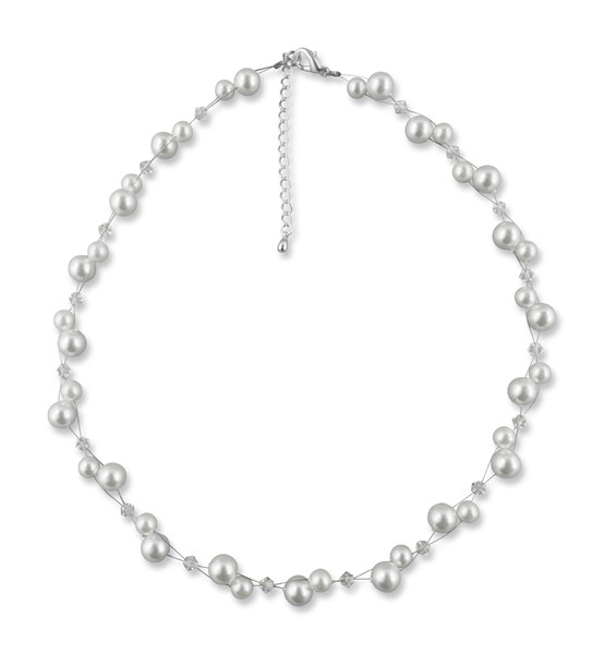 Bild von Perlenkette Vintage Melanie 925 Silber
