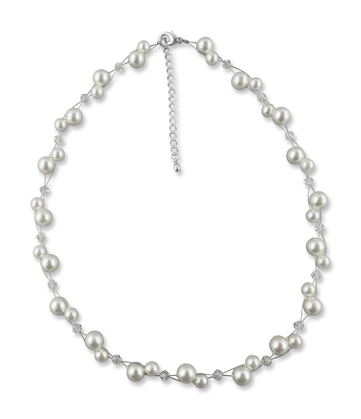 Bild von Perlenkette Vintage Melanie 925 Silber