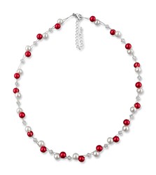 Bild von Rote Perlenkette Liane 925 Silber