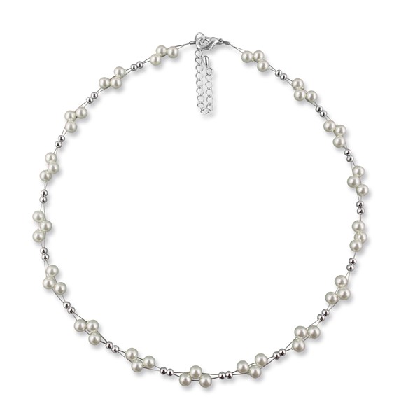 Bild von Perlenkette modern Nicole 925 Silber