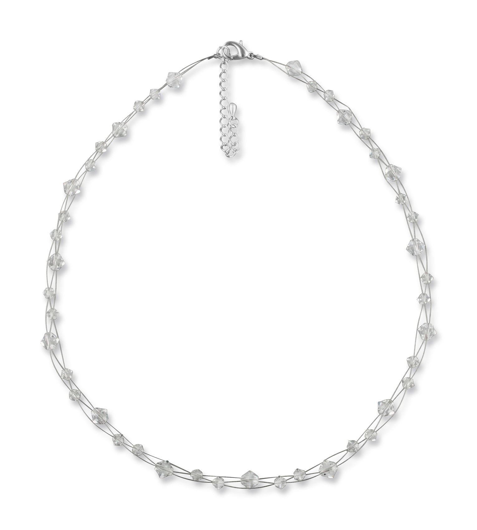 Bild von Strass Collier Eva Swarovski kristall 925 Silber