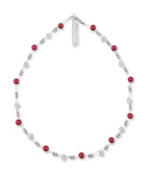 Bild von Perlenkette rot Jessica 925 Silber
