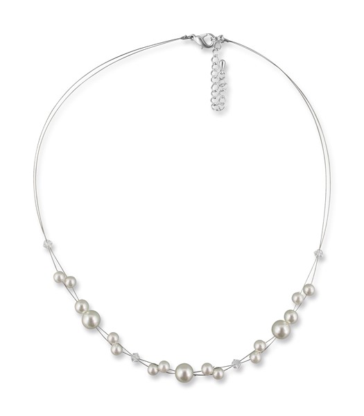 Bild von Perlenkette Braut Sara 925 Silber