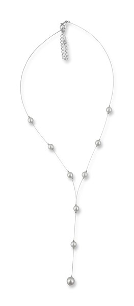 Bild von Lange Perlenkette Johanna 925 Silber