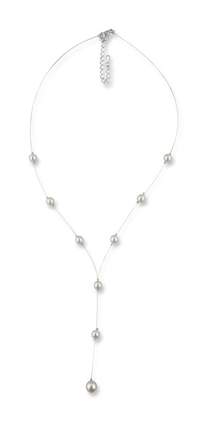 Bild von Lange Perlenkette Johanna 925 Silber