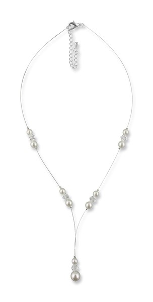 Bild von Perlenkette mit Anhänger Lara 925 Silber
