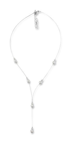 Bild von Perlenkette mit Anhänger Chiara 925 Silber