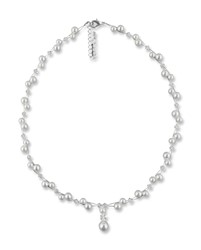 Bild von Perlenkette mit Anhänger Lina 925 Silber
