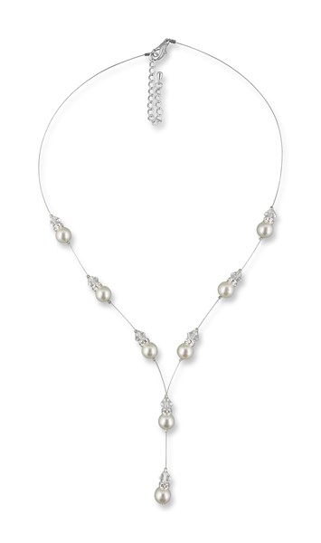 Bild von Perlenkette modern Maja 925 Silber