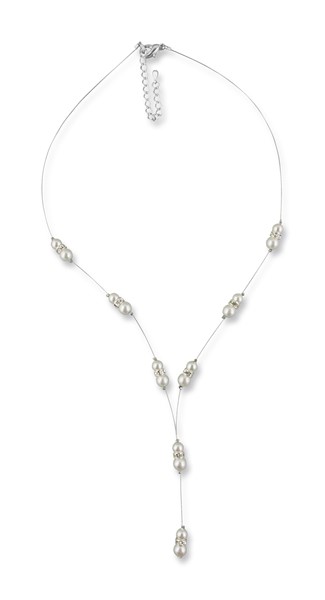 Bild von Perlenkette lang Amelie 925 Silber