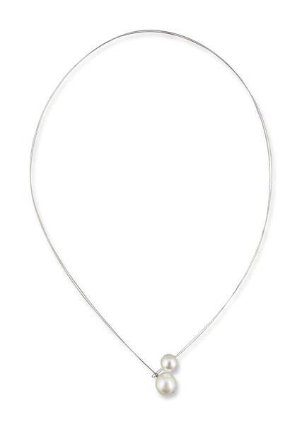 Bild von Perlenkette Charlotte weiß oder ivory