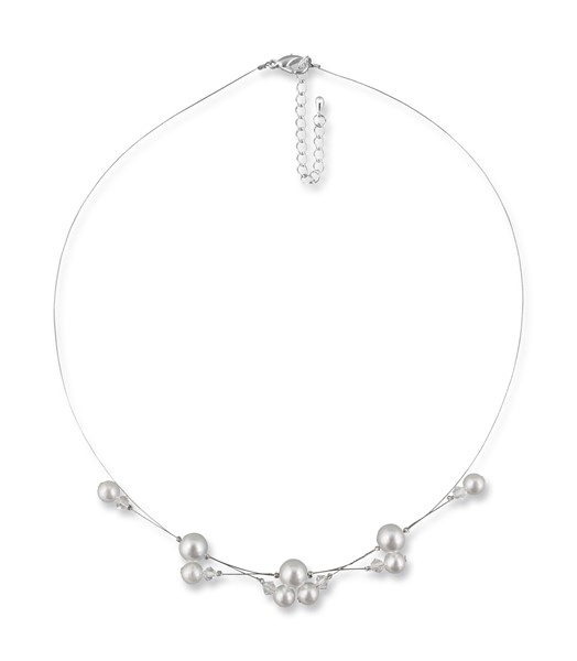 Bild von Perlenkette Damen Pia 925 Silber