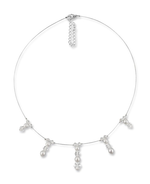 Bild von Vintage Perlenkette Anni 925 Silber