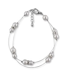 Bild von Armband mit Perlen Enrica 925 Silber