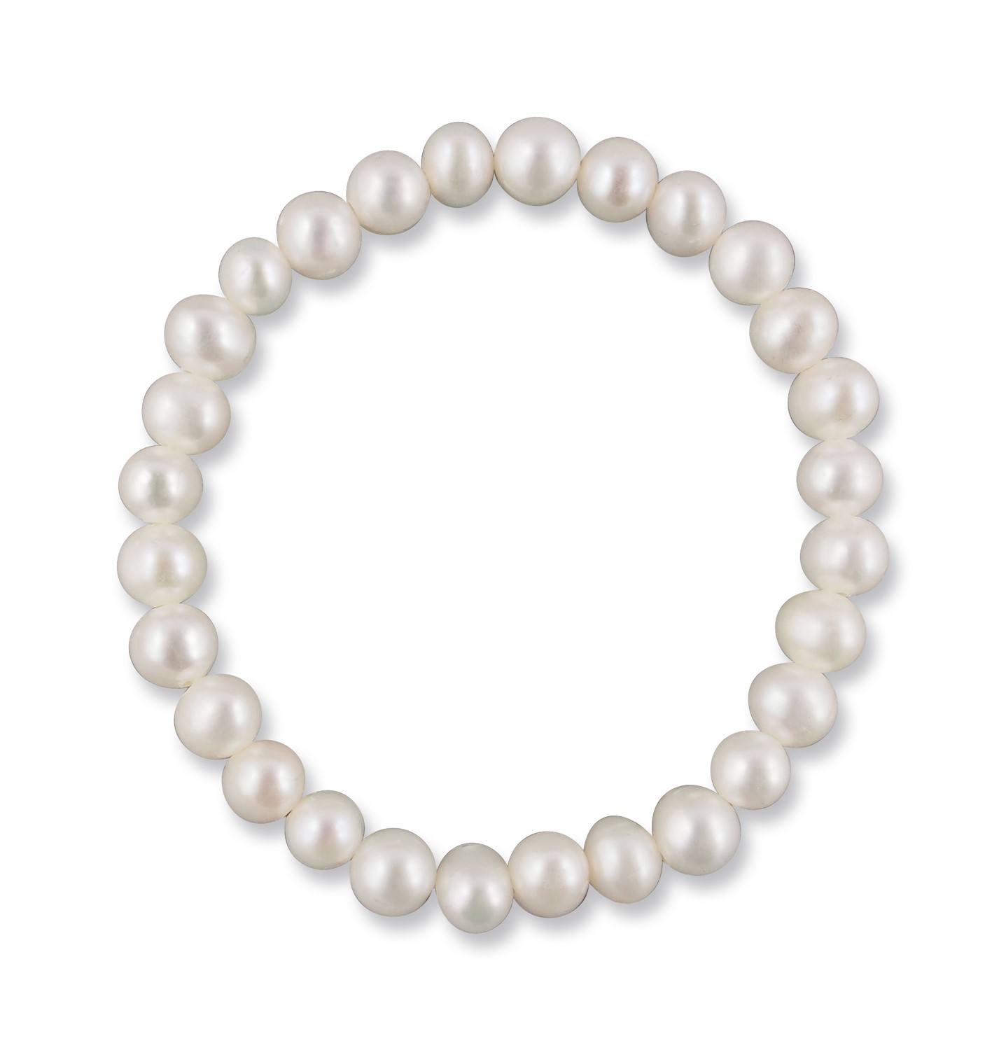 Bild von Perlenarmband echt 7,5 mm ivory creme