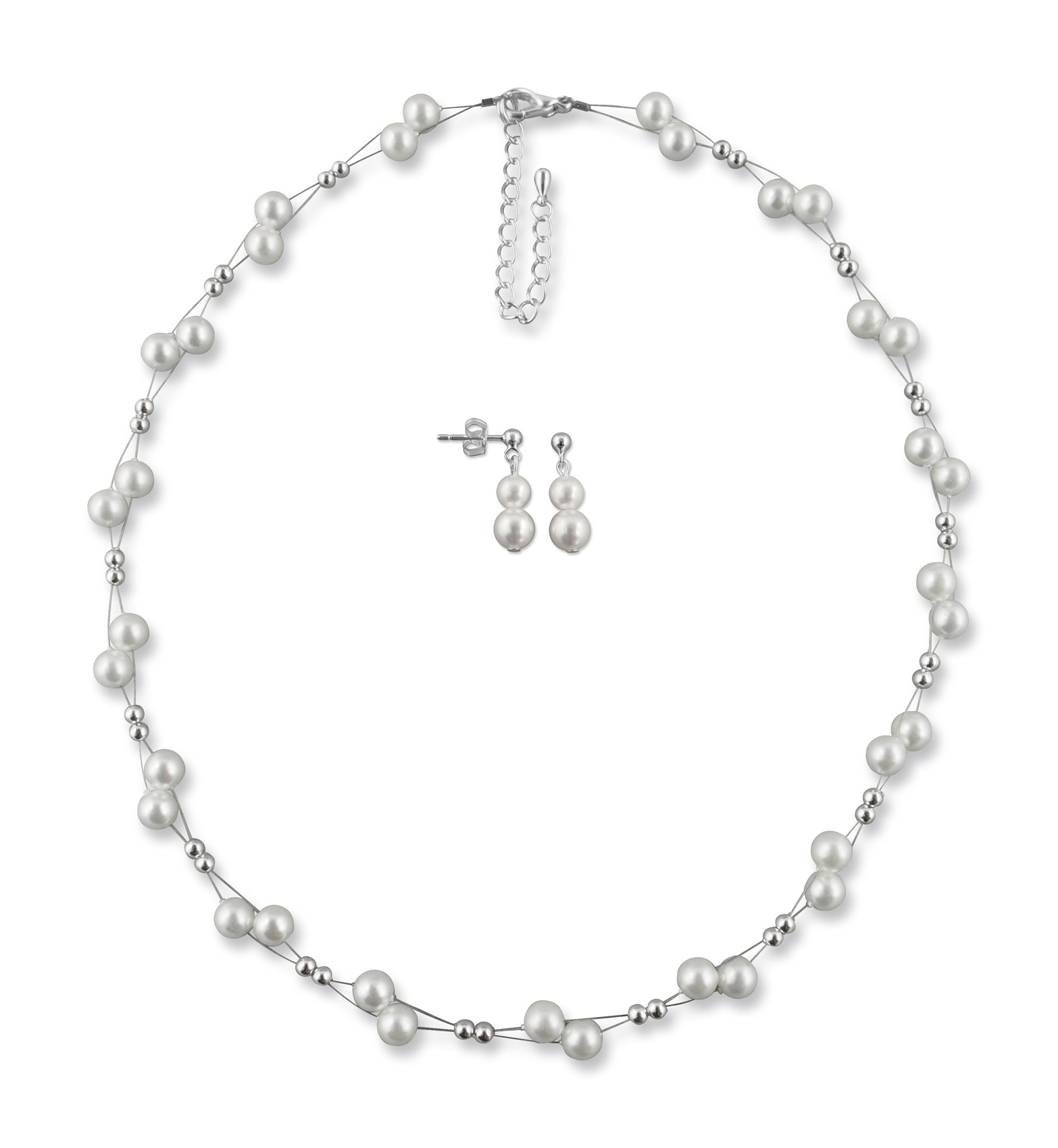 Bild von Brautschmuck 2er Set Sonja 925 Silber