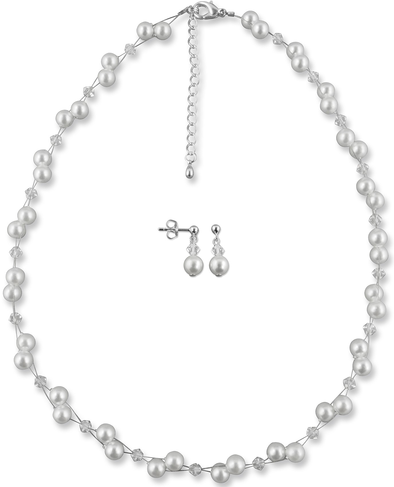 Bild von Brautschmuck Set Marie 925 Silber