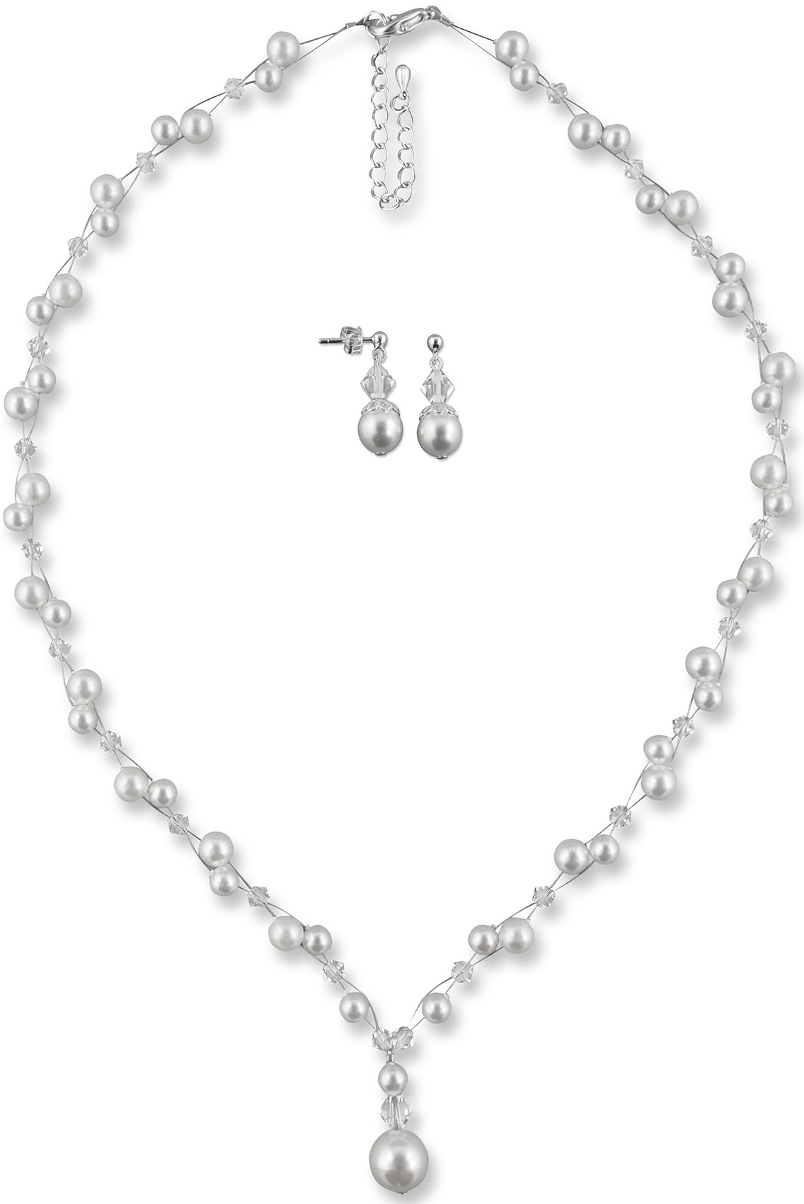 Bild von Brautschmuck Set Marlene 925 Silber