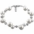 Bild von Armband Perlen Britt Grau Weiß 925 Silber, Bild 2