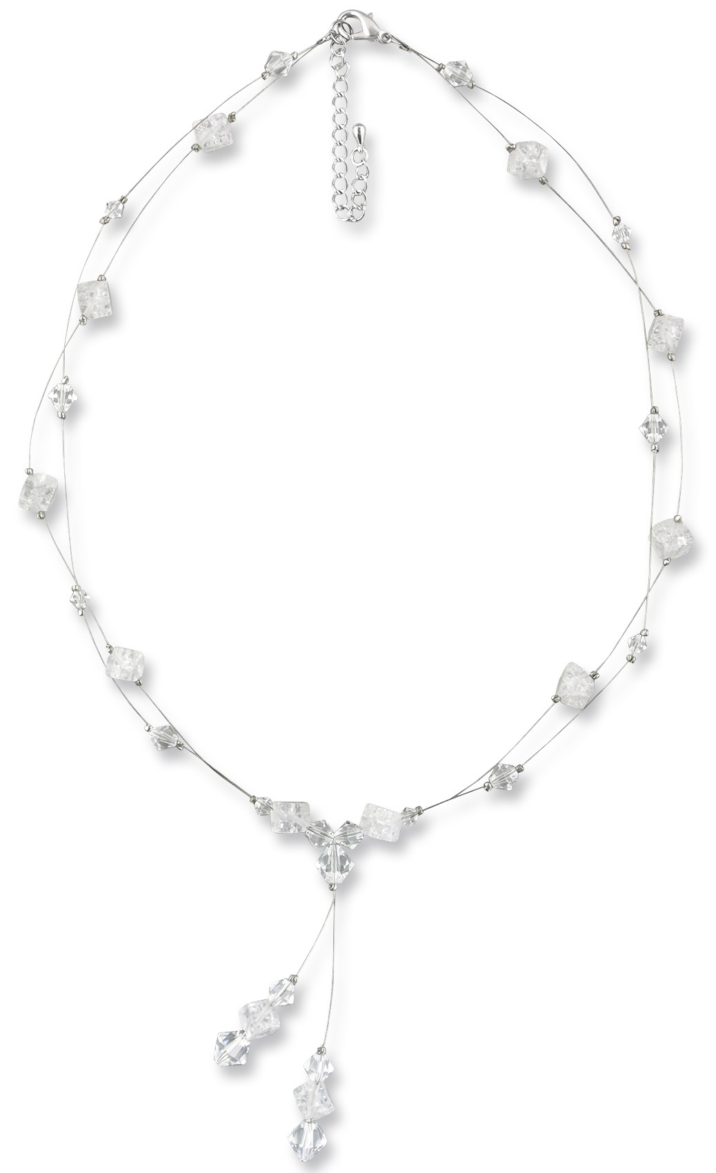 Bild von Edelsteinkette Henriette Swarovski Strass Kristall 925 Silber