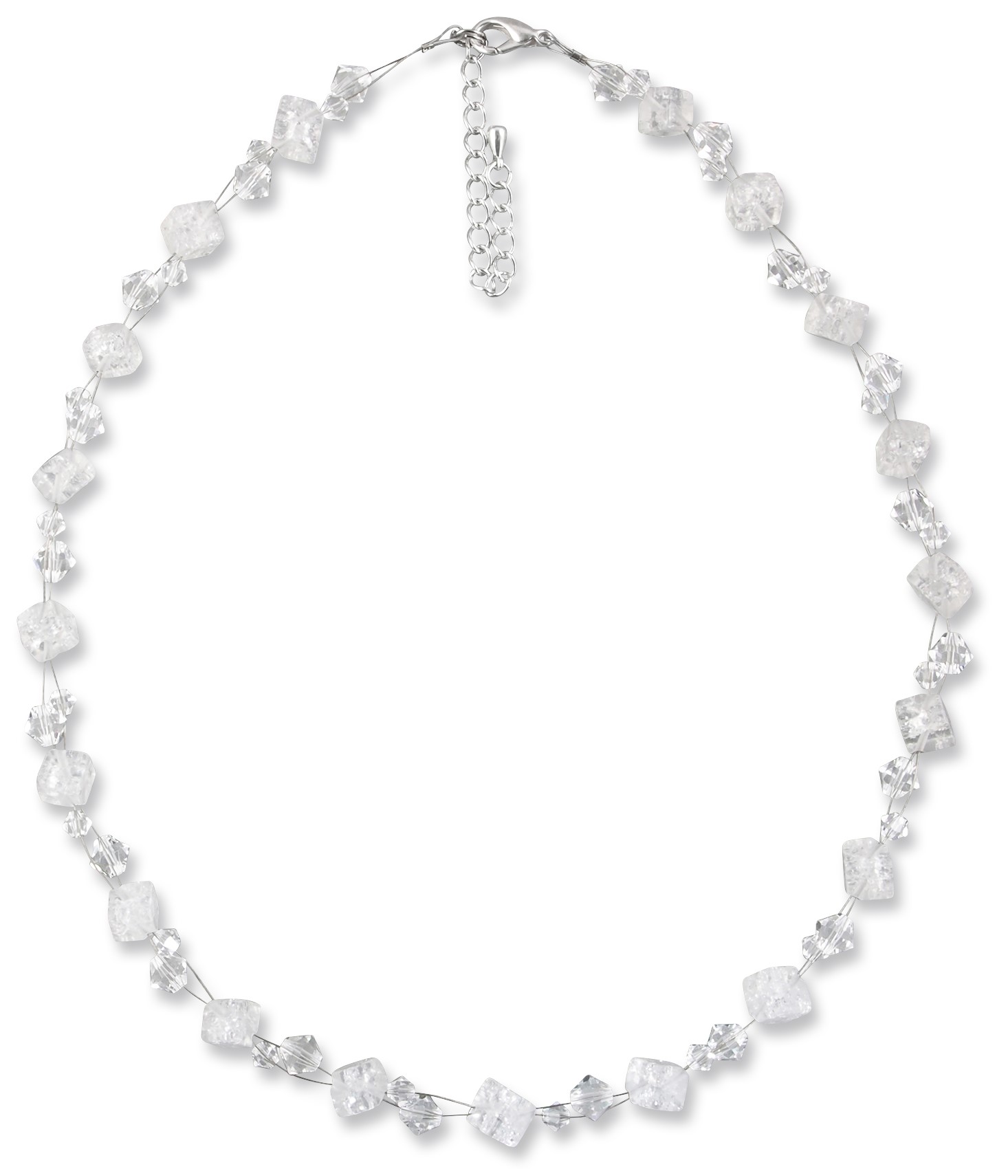 Bild von Bergkristall Collier Mina Swarovski Kristalle 925 Silber