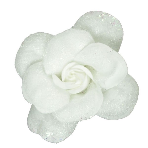 Bild von Haarschmuck Blume 5 cm weiß