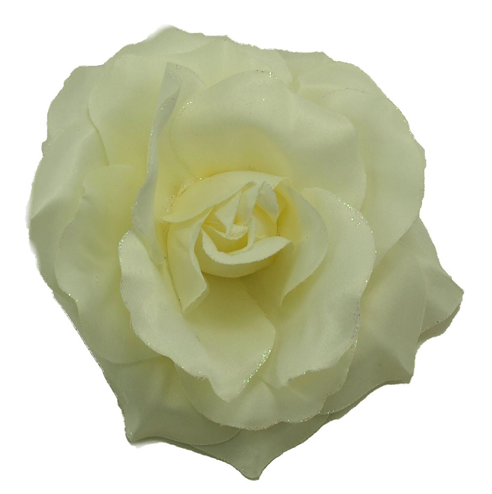 Bild von Haarschmuck Blume groß creme