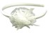 Bild von Kommunion Haarschmuck - Haarreif Blume weiß, Bild 1