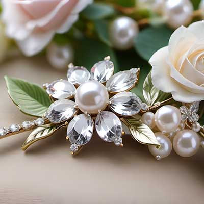 Bild für Kategorie Haarspange Hochzeit